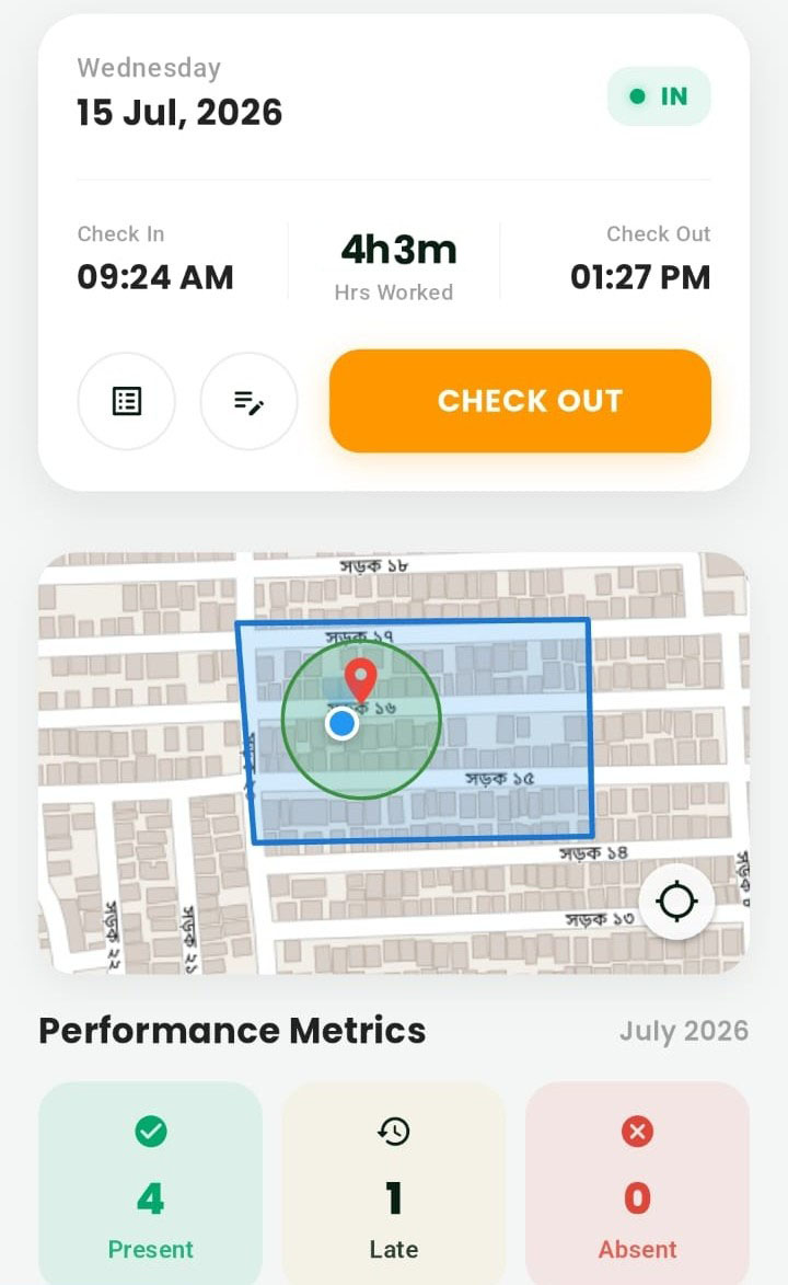 Attendance App Home