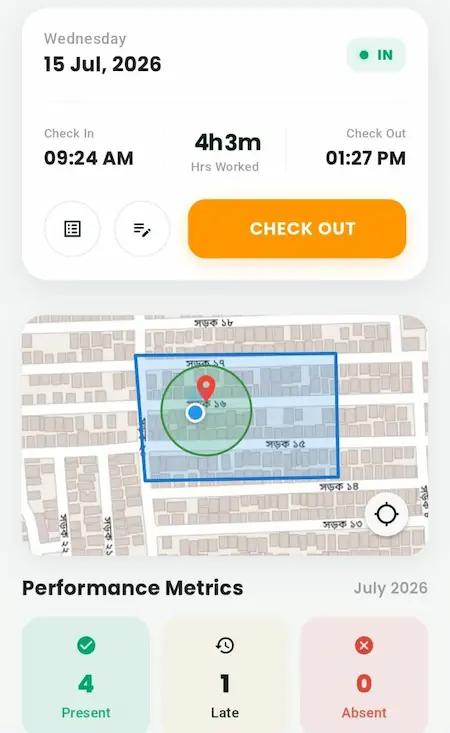 Attendance App Home